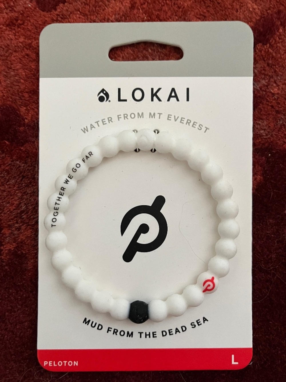 Peloton Lokai White Bracelet- Size L